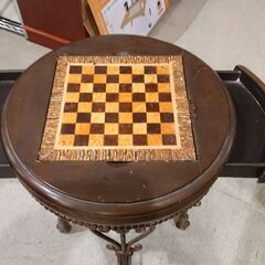 価格見直しました！クラシック｜円卓｜チェステーブル｜ゲームテーブル①の画像