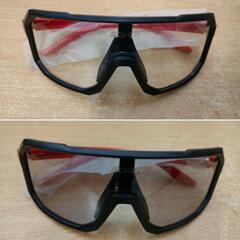 【新品未使用】調光サングラス レッド×ブラックの画像
