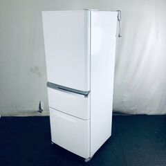 ID:g35334 【自社配送エリア内限定】三菱 MITSUBISHI 冷蔵庫 ファミリー 中古 2016年製 3ドア 335L ホワイト ファン式 右開き MR-C34Z-W1  【リユース品：状態B】【送料無料】【設置費用無料】