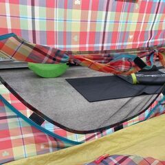 ★ジモティ割あり★TJ7385　 LOGOS テント  H95×D110×W230 クリーニング済み の画像