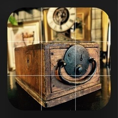 骨董　明治　賽銭箱　貯金箱の画像