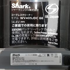 【商談中】Shark/シャーク/EVOPOWER EX/充電式ハンディクリーナー/掃除機/WV405JDC/動作品/コンパクト/スタイリッシュ/E1DS0301の画像