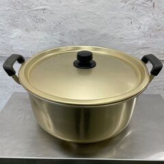 アルミ両手鍋 炊き出し 芋煮会 キャンプ 昭和レトロ J0148