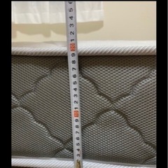 【引き渡し先決まりました】収納棚付きセミダブルベッドフレーム&マットレス の画像