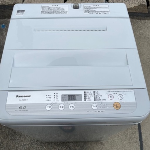 洗濯機　Panasonic NA-F60B12