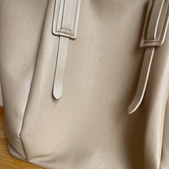 ビジネスバッグ A4 Zara スウェード オフィスカジュアル ベージュの画像