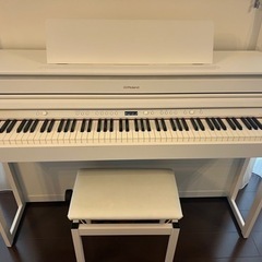 【使用頻度少美品】木製鍵盤　ローランド　PH704 ホワイト　電...