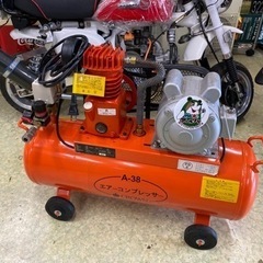 🌲入荷!【 コンプレッサー】安心のオイル式 CROWN  38L...