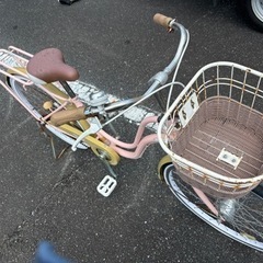 自転車　ピンク　24インチの画像