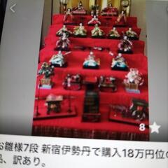 雛壇なしお雛様、伊勢丹本店で購入品