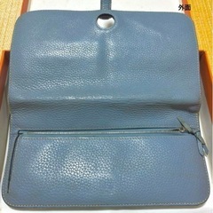 【エルメス/HERMES】ドゴン ブルージーン 長財布 二つ折り（箱有り）の画像