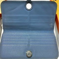 【エルメス/HERMES】ドゴン ブルージーン 長財布 二つ折り（箱有り）の画像
