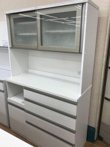 ★ジモティ割あり★ ニトリ　食器棚　ホワイト　 H191×W120×D51 　クリーニング済み KJ5638
