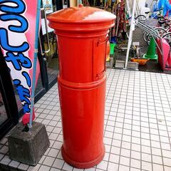 レトロ 郵便ポスト 鋳物 アンティーク 当時物/8Jの画像