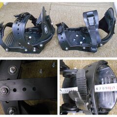 ◆お引取り限定/三重県/値引不可◆中古破れあり　THMスノーボードビンディング　サイズ計測で22㎝（J-166）の画像
