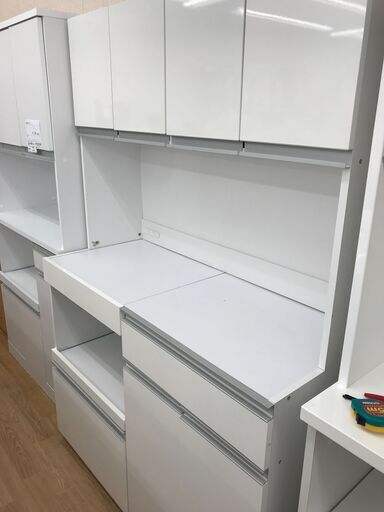 ★ジモティ割あり★ 食器棚　ホワイト　 H180×W120×D50　 クリーニング済み KJ5639