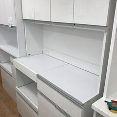 ★ジモティ割あり★ 食器棚　ホワイト　 H180×W120×D50　 クリーニング済み KJ5639