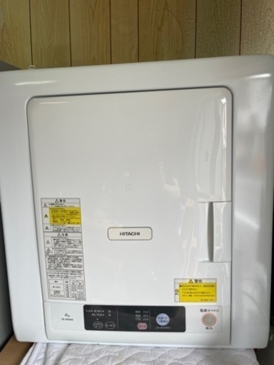 日立 HITACHI　2019年製 DE-N40WX　衣類乾燥機　乾燥容量：4.0kg