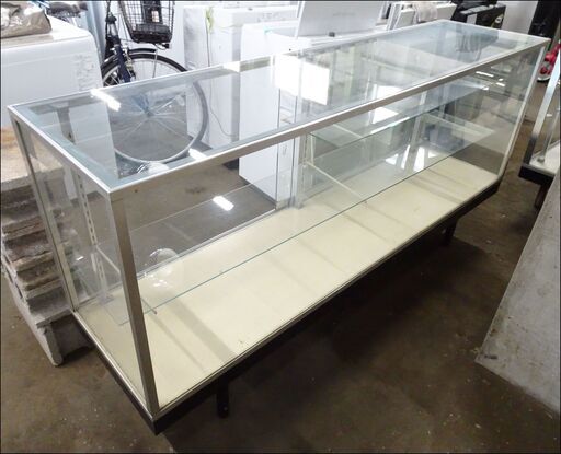 売約中【￥11000-】①横型 ショーケース ガラスケース 店舗 飾棚 収納 オフィス