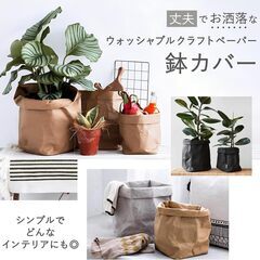 断捨離中）新品）ペーパープランターカバー　水濡れOK　破れないの画像
