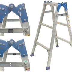 ○ハセガワ アルミ合金製兼用脚立 B-10 天板までの高さ 85cm はしご全長 1m79cm 長谷川 梯子 RC-09 中古品■ジモティ姫路の画像