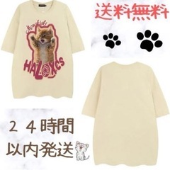 【地元限定価格】レディース　Tシャツ　猫　アイボリー　Ｌサイズ　新品