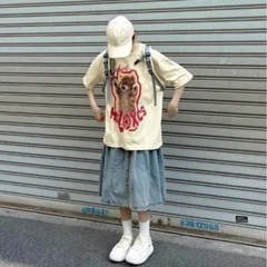 【地元限定価格】レディース　Tシャツ　猫　アイボリー　Ｌサイズ　新品の画像