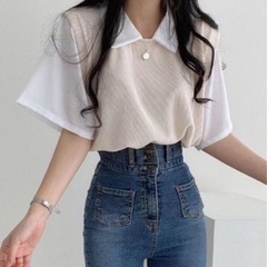 【地元限定価格】レディース　Tシャツ　ベージュ　ホワイト　新品　...