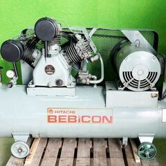 HITACHI 真空管まとめ売り HITACHI エアーコンプレッサー 11U-9.5V5 15馬力/三相200V(50Hz) 動作