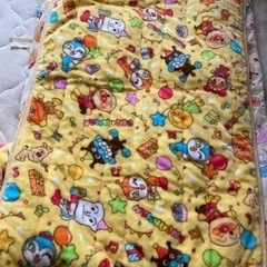 最終値下げ❗️アンパンマンお昼寝布団5点セット 洗える 保育園 幼稚園 ネームタグ バッグ キッズ ベビー 女の子 男の子 キャラクターの画像