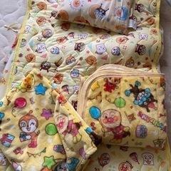 最終値下げ❗️アンパンマンお昼寝布団5点セット 洗える 保育園 ...