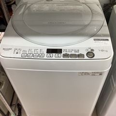 美原店 シャープ 全自動洗濯機 7.0kg ホワイト系 ES-K...