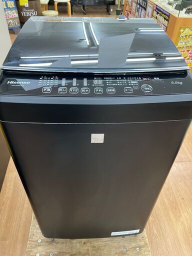 ☆ジモティー割引有☆　ﾊｲｾﾝｽ/洗濯機/HW-G55E7KK/5.5kg/2020