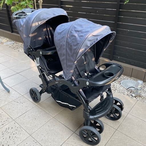 カトージ 二人乗りベビーカー 二人でゴーDX