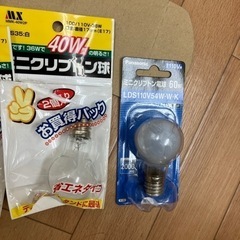ミニ クリプトン 電球40w&60wの画像