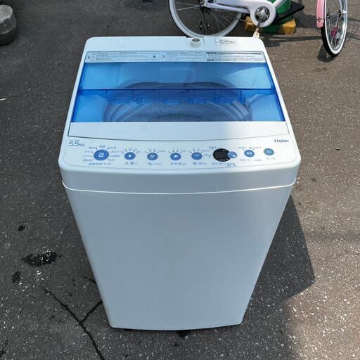 8/9Haier 洗濯機 JW-C55CK 2019年製 5.5キロ