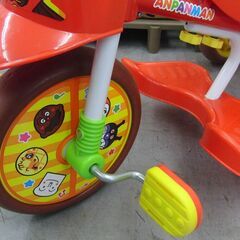 M&M アンパンマン 三輪車 かじ取り棒付き 前後カゴあり 対象年齢1歳半-4歳頃 札幌 手稲の画像