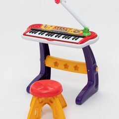 ピアノ　スタンド＆椅子付き　おもちゃ