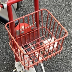 無印良品　三輪車　かご、舵取り棒付の画像