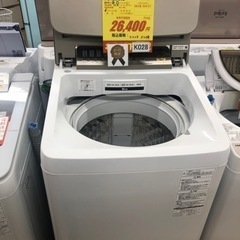 K028★2017年製Panasonic製8.0㌔洗濯機★6ヶ月保証付き★近隣配送・設置可