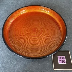 丸盆　漆器