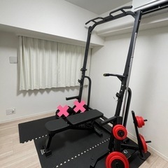 【引き取り限定】パワーラック一台　ベンチプレス
