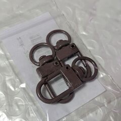 ナスカン同色3個（新品）ブラウンの画像