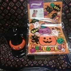新品未使用品のハロウィンライト電池とオマケ付きの画像