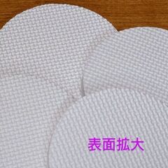 〘セリア〙防振マット４枚１組／円形 ホワイト色♻️未使用品の画像