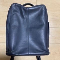 【出品終了】MOTHER HOUSE 本革リュック（ネイビー）