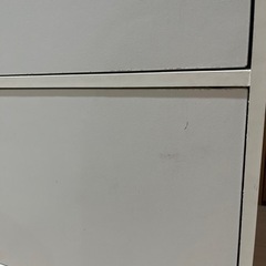 【7/23までに引き取りの方0円】ニトリ扉付きカラーボックス　ホワイトの画像