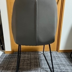ダイニングチェア　革製　4脚セットの画像