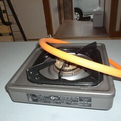 LPガス１口コンロ。無料でお譲りします。受け渡しは、7/19(金)15:00、松山市立花です。の画像