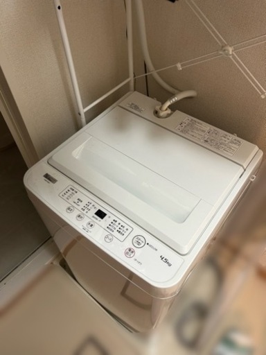 洗濯機 ヤマダセレクト4.5kg 2021年式